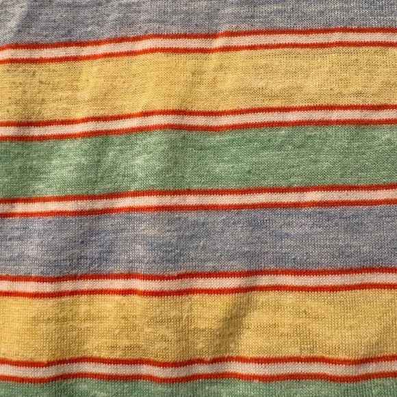 Vintage Healthtex 70s Striped Polo Shirt 2T USA Made Retro Kid Tee - Picture 5 of 6
